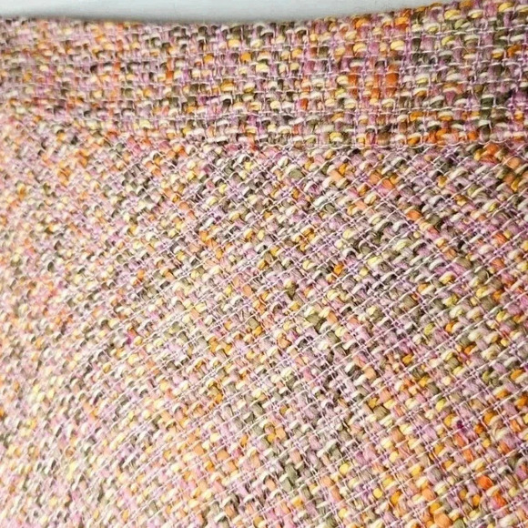 Gap Women's Peach Pastel Multicolored Wool Tweed Retro Skirt Flounce Hemline 8 - Picture 8 of 9